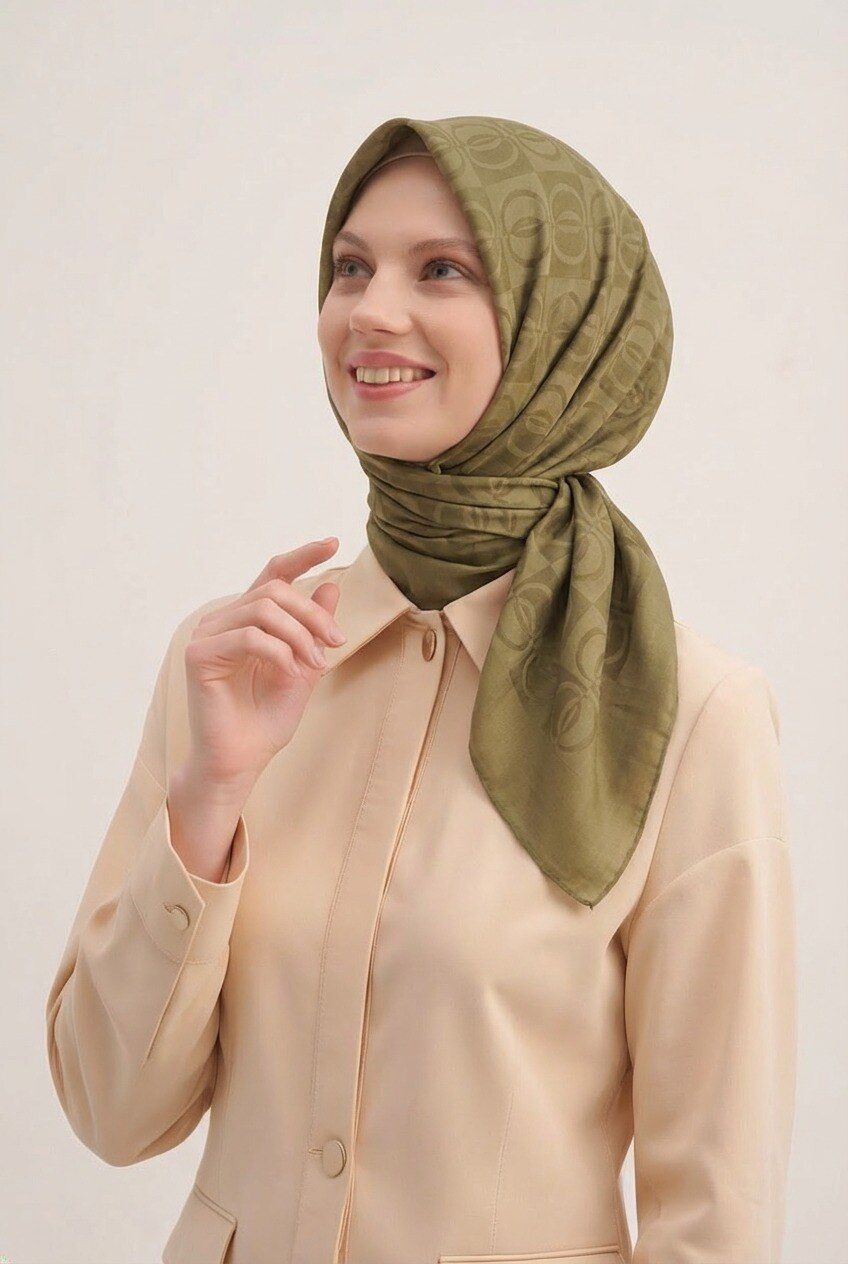 HALKA DESEN EŞARP - HARDAL