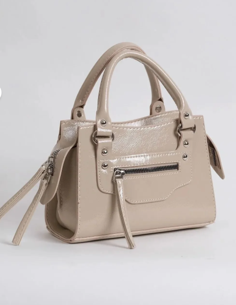 Stores Kadın City Mini El ve Omuz Çantası Krem